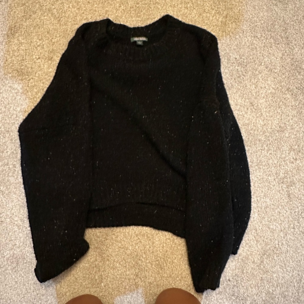 Black sparkly sweater.